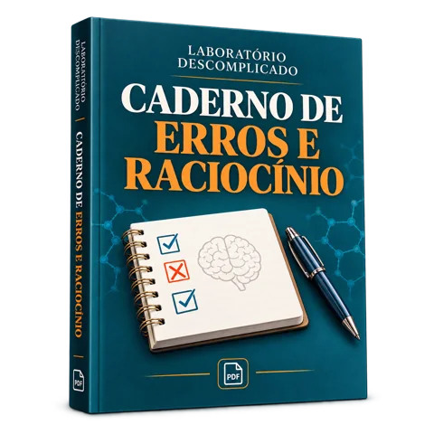 Apresentação do bônus Caderno de Erros e Raciocínio, em PDF